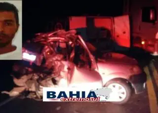 Morte na BR 101- Morador de Duque de Caxias morre em acidente entre Itamaraju e Teixeira de Freitas