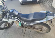 Moto com restrição de roubo é recuperado pela PM em Vereda