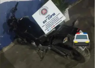 Moto roubada em Itabatã é recuperada pelo PETO em Posto da Mata