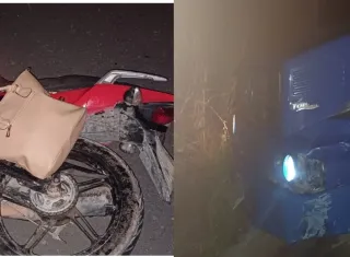 Motociclista perde a vida e companheira fica gravemente ferida  em colisão  com caminhão na BR 101 em Teixeira de Freitas