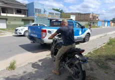 Motocicleta utilizada em tentativa de homicídio é apreendida em Eunápolis