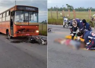 Motociclista morre após ser atingido por ônibus, em Eunápolis