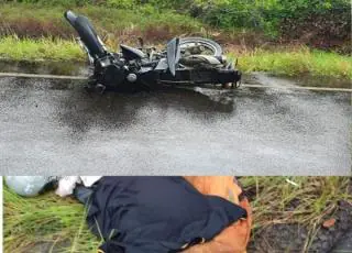 Motociclista morre em acidente próximo a Costa do Atlântico em Nova Viçosa