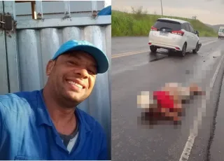  Motorista filma momento que motociclista colide de frente com veículo no interior da Bahia