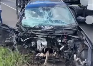 Motorista morre em colisão frontal na BR 101 entre Itamaraju e Teixeira de Freitas