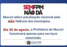 Mucuri adere paralisação conjunta dos municípios nordestinos dia 30 de agosto contra crise financeira