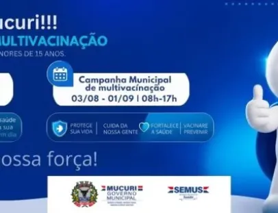 Mucuri mobiliza população para o Dia-D de Multivacinação de crianças e adolescentes neste sábado (22)