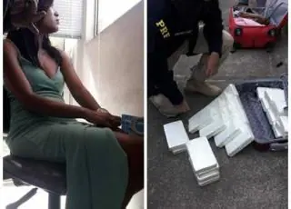 Mulher é presa em Valadares-MG, com 26 quilos de cocaína que seriam entregues em Teixeira de Freitas.