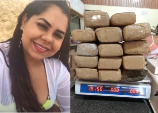 Mulher é presa pelo PETO com grande quantidade de drogas, em Itamaraju
