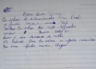 Mulher é resgatada de cárcere privado após filho de 7 anos levar bilhetes de socorro à professora na Bahia