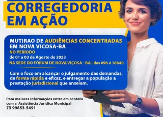 A Prefeitura de Nova Viçosa BA apoia Projeto Corregedoria em Ação