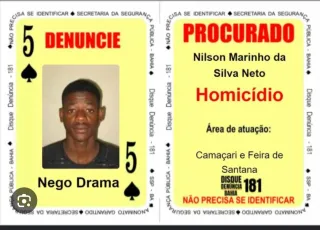 “Nego Drama”, integrante do Baralho do Crime com sete mandados de prisão morre em confronto com policiais 