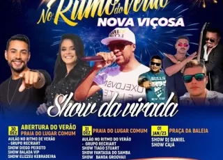 Nova Viçosa divulga programação para a virada do ano