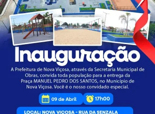 Nova Viçosa ganha novo espaço de lazer: Praça Manuel Pedro dos Santos será inaugurada