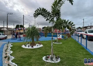 Nova Viçosa inaugura nova Praça no bairro Jardim Primavera e pavimentação de ruas em Posto da Mata