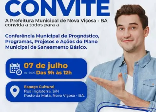 Nova Viçosa realiza conferência para discutir o Plano Municipal de Saneamento Básico