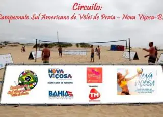 Nova Viçosa recebe Circuito Sul-Americano de Vôlei de Praia com campeão olímpico