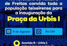 Novo espaço de lazer é entregue à população: Praça da Urbis I será inaugurada nesta sexta-feira (8)