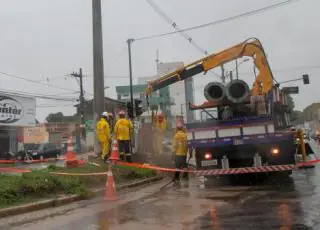 Obras de construção da Rotatória do Pioneiro avançam