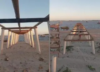 Obras do pier da Barra de  Caravelas  seguem a todo vapor