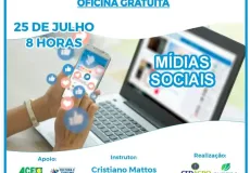 Oficina gratuita de Mídias Sociais abre inscrições em Mucuri para quem deseja fortalecer a presença digital