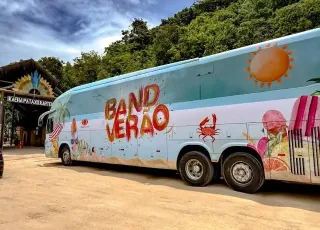 Ônibus do Band Verão chega a Alcobaça e coloca o município em evidência nacional