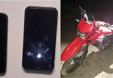 Operação conjunta da PC e da PM apreende adolescente infrator e recupera motocicleta e outros objetos furtados