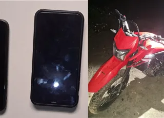 Operação conjunta da PC e da PM apreende adolescente infrator e recupera motocicleta e outros objetos furtados