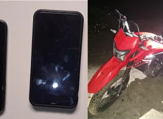Operação conjunta da PC e da PM apreende adolescente infrator e recupera motocicleta e outros objetos furtados