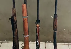 Operação de combate à caça ilegal resulta na apreensão de quatro armas de fogo em Ilhéus