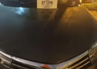 Operação Força Total: PM recupera em Teixeira de Freitas Corolla que foi roubado no ES
