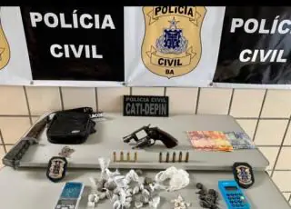 Operação Jerusalém - Suspeito de tráfico é preso pela PC de Teixeira com drogas dentro de lata de farinha