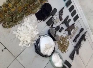 Operação policial em Pindorama resulta em quatro criminosos presos e apreensão de armas e drogas