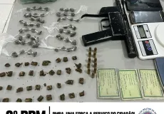 Operação Policial resulta na apreensão de drogas e arma de fogo em Santa Cruz Cabrália