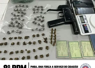 Operação Policial resulta na apreensão de drogas e arma de fogo em Santa Cruz Cabrália