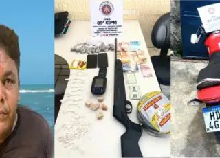 Operação Verão - Policiais da 89° CIPM prendem em Nova Viçosa indivíduo com arma e drogas