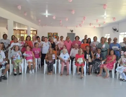 Outubro Rosa: ação em Lar dos Idosos de Mucuri reforça prevenção e cuidados com a saúde da mulher
