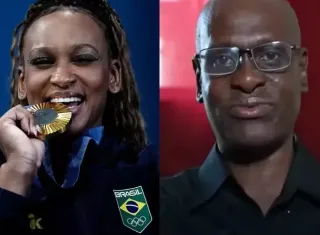 Pai de Rebeca Andrade morre; irmã da ginasta anuncia a perda nas redes