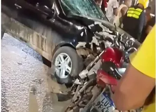 Pai morre e filho fica gravemente ferido após colisão entre moto e carro em Itabela