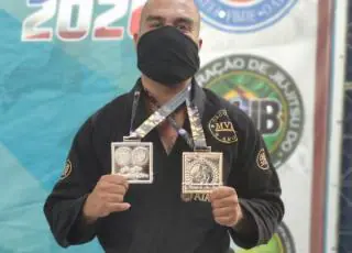 Pela terceira vez, soldado da PM é campeão baiano de jiu-jitsu