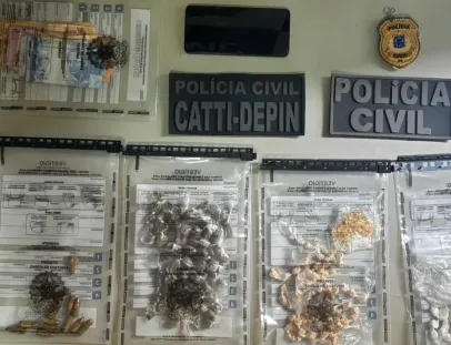 “Perninha” é preso com drogas e munições de uso restrito no bairro Pequi, em Eunápolis