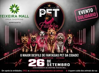PET Fashion transforma Teixeira Mall em passarela com desfile, adoção e solidariedade