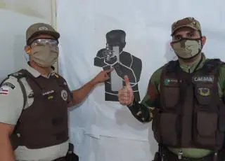 PETO da 43ª CIPM/Itamaraju recebe instrução de tiro policial e passará a utilizar o novo armamento da PMBA