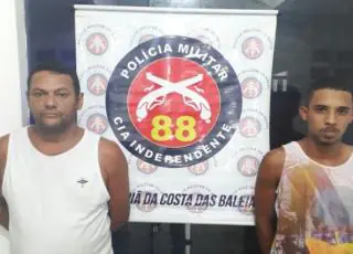 PETO da 88ª CIPM de Alcobaça prende dupla com drogas em Caravelas