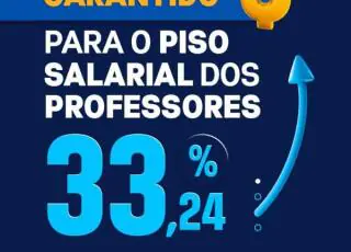 Piso salarial de 33,24% é garantido pelo prefeito Beto Pinto aos professores