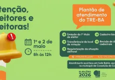 Plantão do TRE atende eleitores de Mucuri nos dias 1º e 2 de maio antes do fechamento do cadastro eleitoral