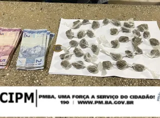 PM apreende adolescente de 15 anos em Teixeira de Freitas com papelotes de maconha