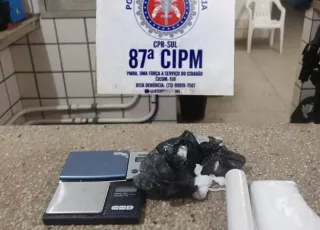 PM apreende cocaína em  Teixeira de Freitas; Suspeito fugiu ao ver guarnição