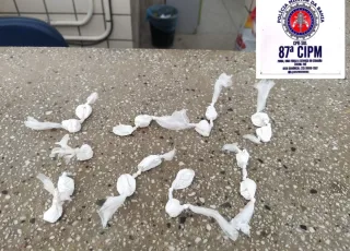 PM apreende cocaína na manhã deste sábado (18) em Teixeira de Freitas