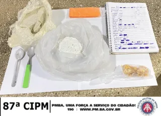 PM apreende crack, cocaína e pasta base de cocaína em Teixeira de Freitas